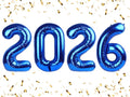 Number Balloons 2026 Balloon 40 inch Dark Blue by Enyeopd