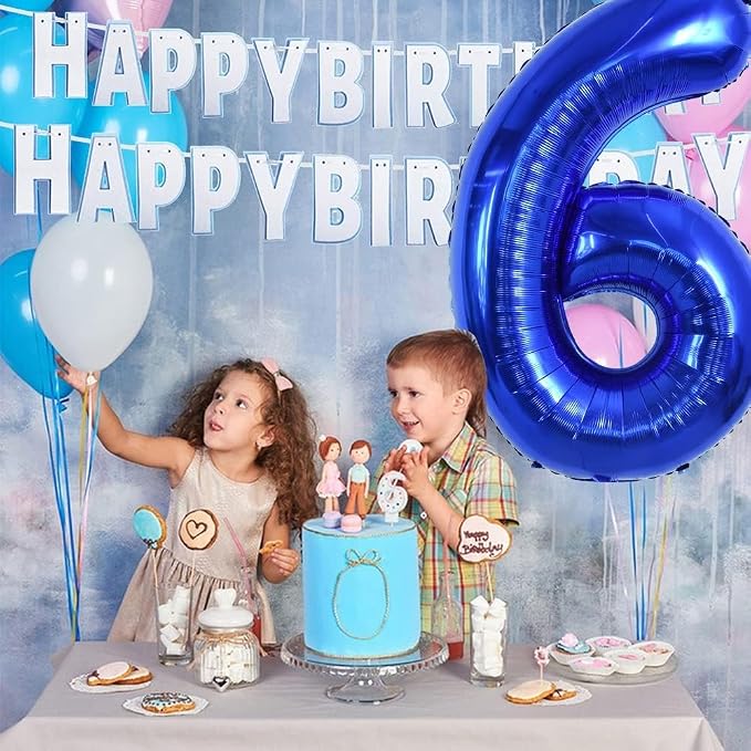 TONIFUL 40 Inch Navy Blue Number 20 Balloon Large Foil 20th Birthday Decor | - Image 3