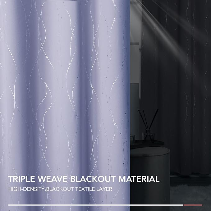 Deconovo Living Room Curtains 95 Inches Long, Thermal Insulated, Room Darkening - Image 5