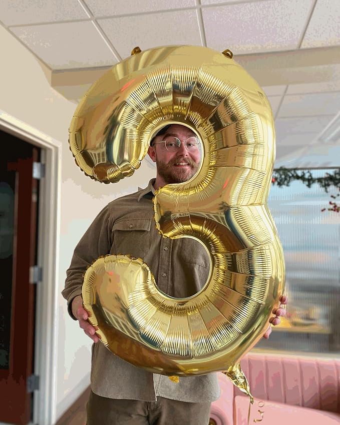 29 Balloon - Champagne Gold Birthday Number Balloons, 40 Inch Decorations | - Image 9