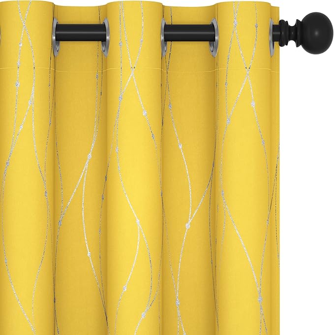 Deconovo Living Room Curtains 90 Inches Long, Thermal Insulated, Room Darkening by Unknown