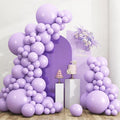 RUBFAC 135pcs Pastel Purple Lavender Balloons Different Sizes 18 12 10 5 Inch by RUBFAC