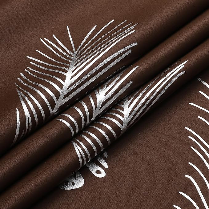 Brown Blackout Curtains for Living Room 96 Inches Long, Room Darkening Energy - Image 8