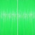 Voircoloria Pastel Green Foil Fringe Backdrop Curtains, 2 Pack | Tinsel by Voircoloria