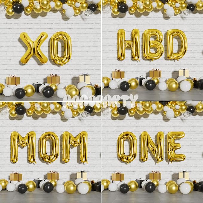 Letter Balloons Gold 40 Inch T Large Giant Big Foil Mylar Balloon | - Image 5