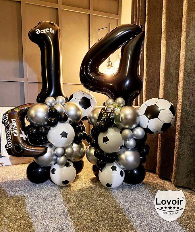 Black 11 Number Balloons, 40 Inch Giant Number 11 Balloons Foil Mylar Helium - Image 6