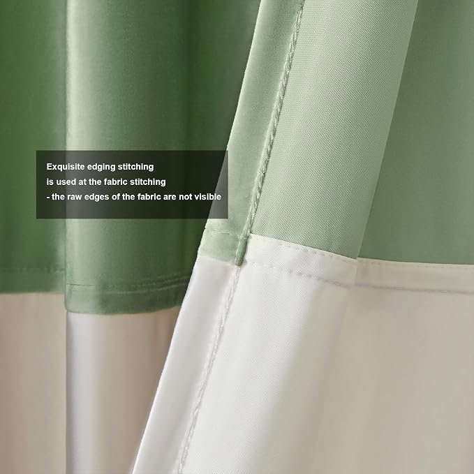 BULBUL Luxury Two Tone Velvet Curtains 108 inch - Image 3
