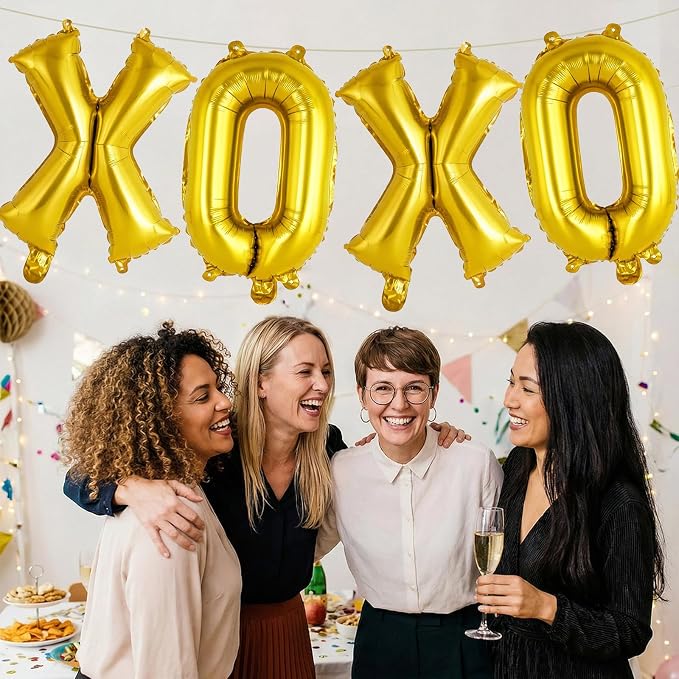 Gold Letter R Balloons, 40 Inch Large Foil Letter Balloons, Custom Phrase - Image 6