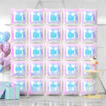 NISOCY 25PCS Iridescent Square Foil Balloons Wall Backdrop | Holographic by NISOCY