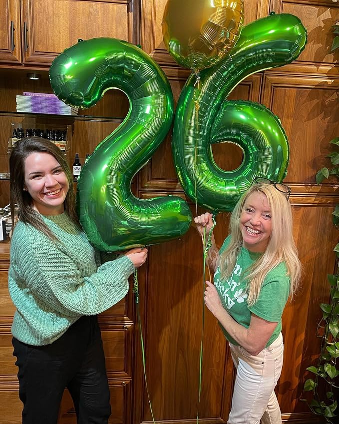40 Inch Green Number 7 Balloon Birthday Party Decorations - Image 7