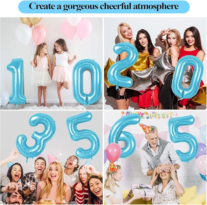 Number 41 Balloons for 41st Birthday Party Decorations, 0-100 Large No.41 - Image 7