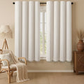 80% Boho Blackout Curtains 63 Inch Linen Blend Drapes 2 Panels | Vintage by Unknown