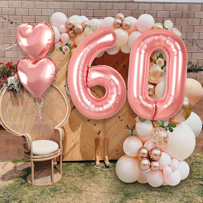 40 inch Rose Gold Birthday Decorations - Image 7