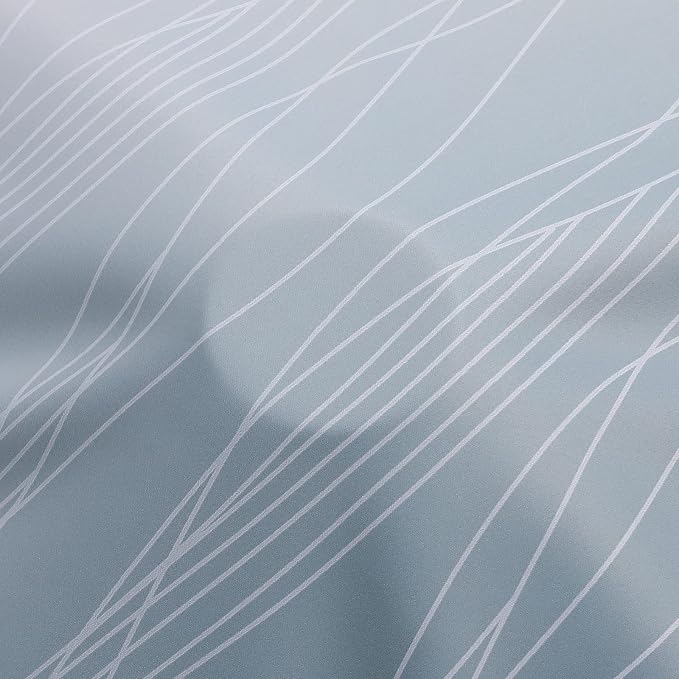 Stone Blue and Grayish White Blackout Curtains 108 Inches Long, Thermal - Image 8