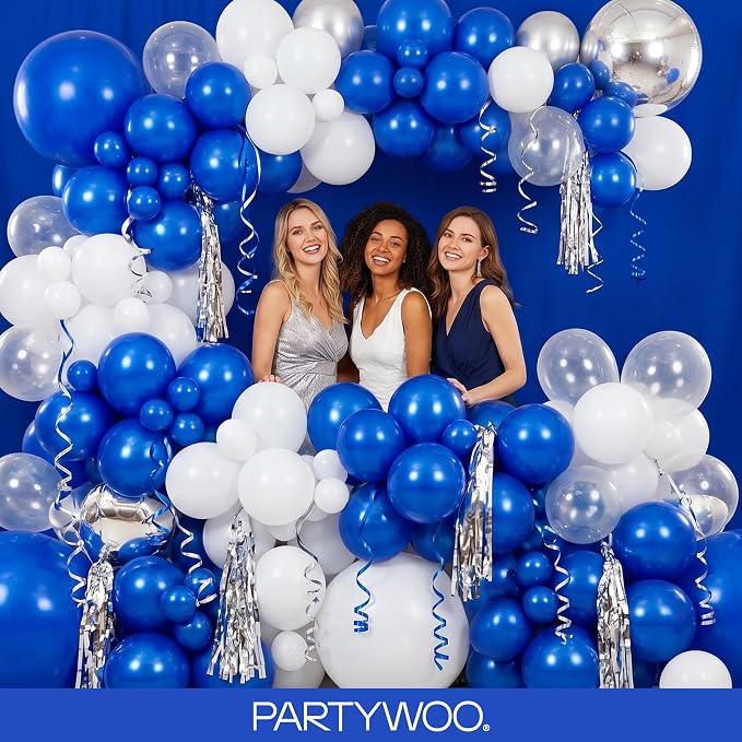 PartyWoo Royal Blue Balloons 120pcs Dark Blue Balloons Different Sizes | 18 12 - Image 5