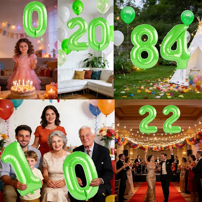 40 Inch Number 84 Balloons for 84th Birthday Party Decorations, 0-100 Fruit - Image 7