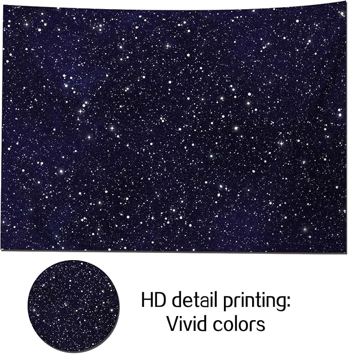 7x5FT Soft Fabric/Polyester Night Sky Star Universe Space Starry Photography - Image 5