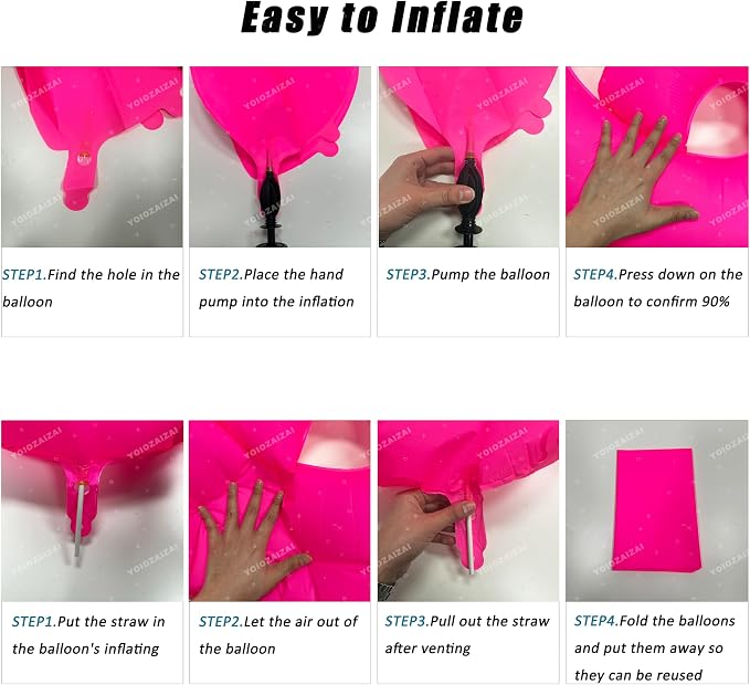 Pink Birthday Number 50 Balloons 40IN Fluorescent Pink 50 Foil Balloon | - Image 3