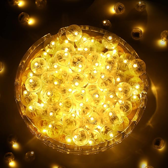 ZGWJ 100PCs Colorful Balloon Lights Mini, Battery Powered, Long Standby Time by ZGWJ
