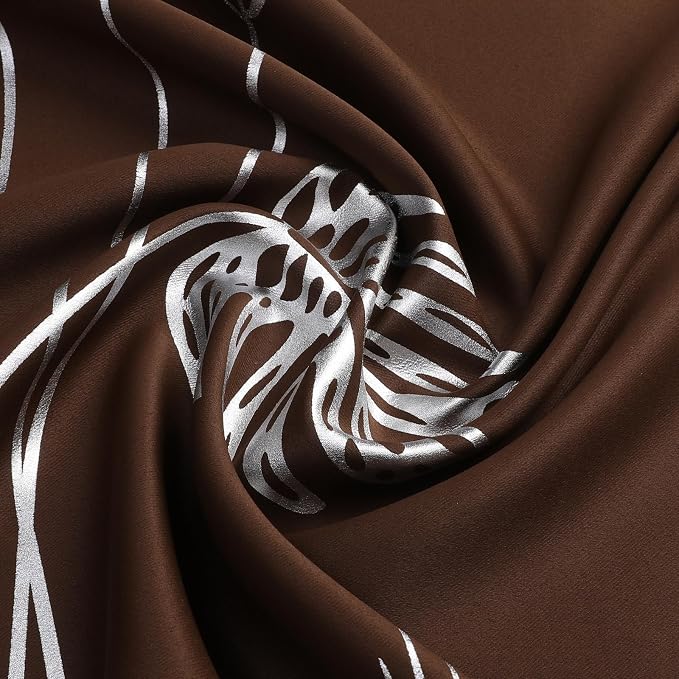 Brown Blackout Curtains for Living Room 96 Inches Long, Room Darkening Energy - Image 5