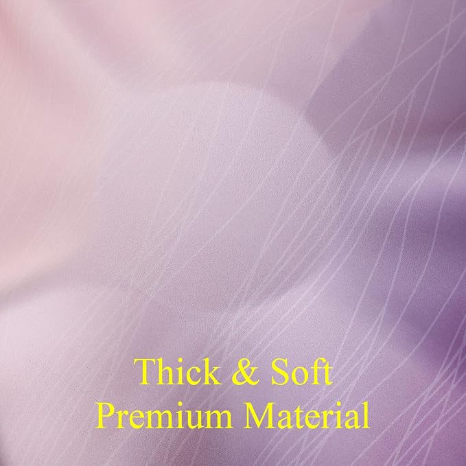 Pink and Purple Ombre Short Blackout Curtains 36 Inch Long, Thermal Insulated - Image 7