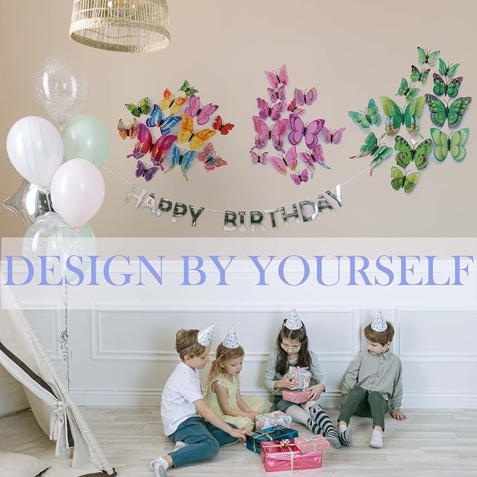 OPSEAM 3D Butterfly Wall Decor Butterfly Decorations Stickers - Image 5