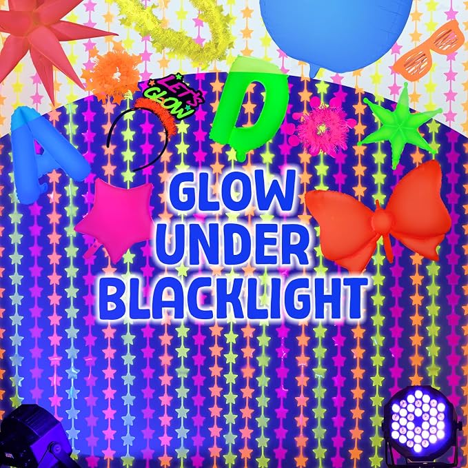 Mega-L Glow in The Dark Party Supplies, 40 Inch Yellow Number 3 Balloon | Glow - Image 3