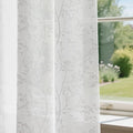 Anmao White Semi Sheer Light Filtering Curtains 84 Inches Long 2 Panels by Anmao