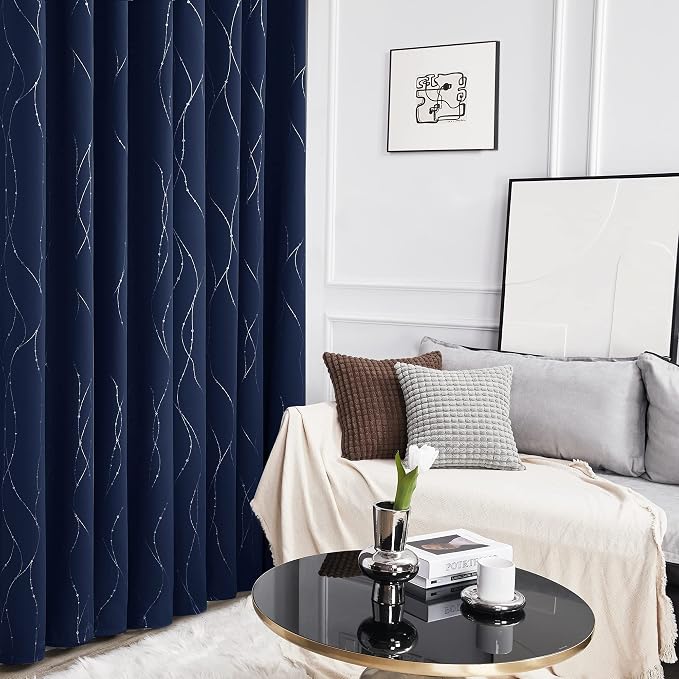 Deconovo Living Room Curtains 84 Inches Long, Thermal Insulated, Room Darkening - Image 5