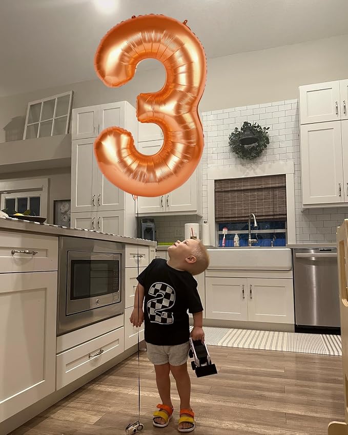 0 Balloon - Orange Birthday Number Balloons, 40 Inch Decorations Men Women | - Image 4