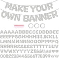 116PCS DIY Banner Customizable Birthday Banners Graduation Banner Custom Party by Unknown