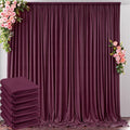 30 ft x 10 ft Wrinkle Free Maroon Backdrop Curtain by Outpain