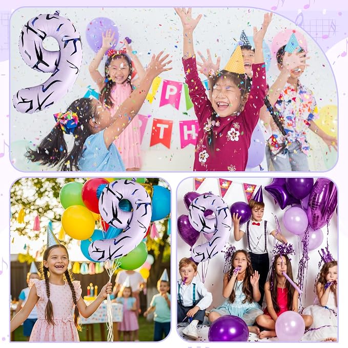 40 Inch Kpop Theme Number 9 Balloon, Birthday Party Decorations - Image 7