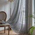 Sutuo Home Boho Curtains for Bedroom Dining Room Kitchen, Semi Blackout Linen by SutuoHome