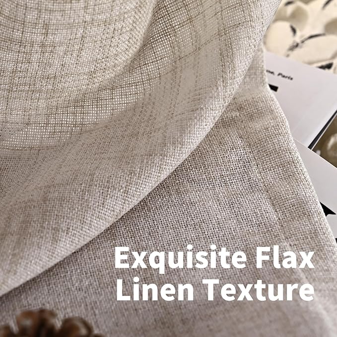 YoungsTex Linen Cafe Curtains 36 Inch Length - Image 4