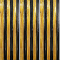 3 Pack 3.3 x 9.9 ft Black & Gold Tinsel Streamers Party Decorations | Foil by Crosize