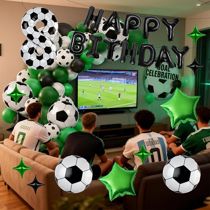 40 Inch Soccer Number 6 Balloon Set, Soccer Birthday Party Decorations | Sports - Image 3