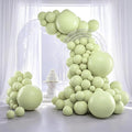 RUBFAC Dusty Green Balloons 129pcs Different Sizes Pack of 18 12 10 5 Inch | by RUBFAC