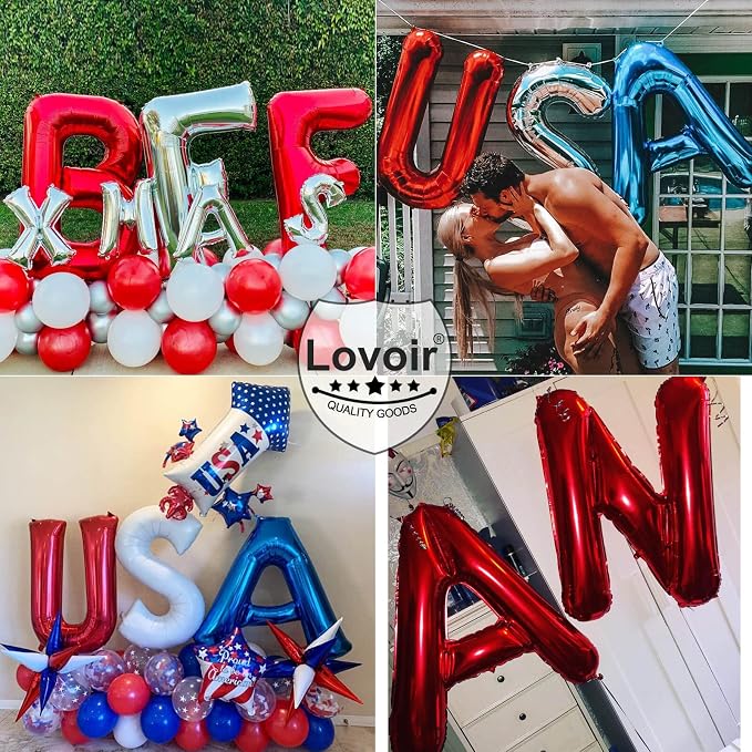 Lovoir 40 Inch Large Red Letter Z Balloons Big Size Jumbo Mylar Foil Helium - Image 7