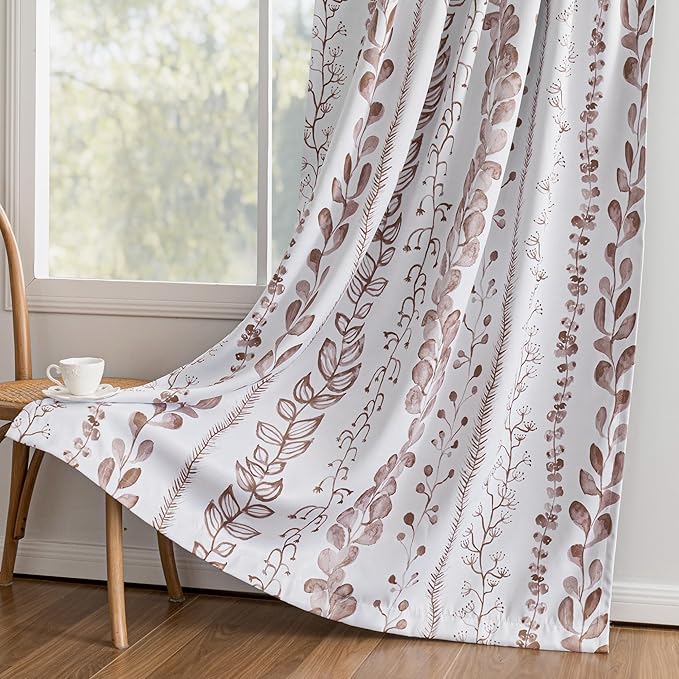 95% Blackout Curtains for Bedroom, Thermal Insulated Privacy Protection Back by MEETSKY
