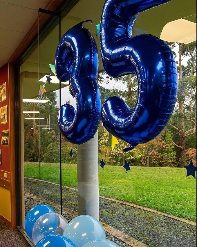 NightBlue Number 7 Balloon 40 Inch, 7th Birthday Decorations Men Women | Foil - Image 2