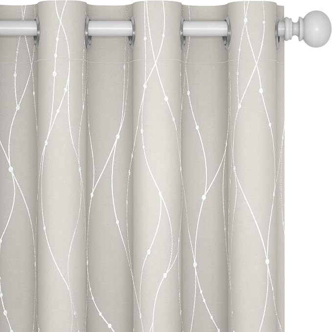 Deconovo Living Room Curtains 63 Inches Long, Thermal Insulated, Room Darkening by Unknown