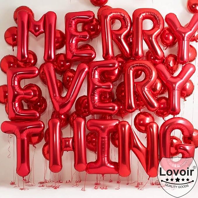 Lovoir 40 Inch Large Red Letter K Balloons Big Size Jumbo Mylar Foil Helium - Image 3