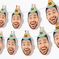 Custom Photo & Age Party Time Birthday Party Decor by BigDotofHappiness