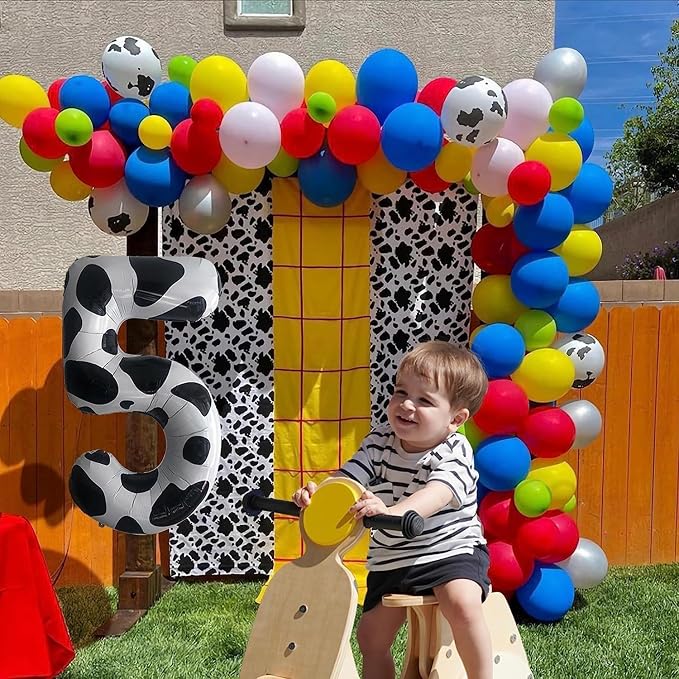 Cow Print Number Balloons, Large Foil Number 1 Balloon 40 Inch Cow Balloon - Image 6