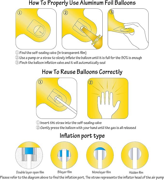 40In Large Gold Number Balloon 2 Aluminum Foil Mylar Big Number Balloon 0-9 | - Image 5