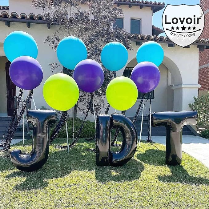 Lovoir 40 Inch Large Black Letter A Balloons Big Size Jumbo Mylar Foil Helium - Image 6