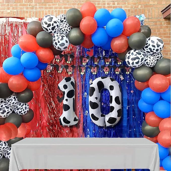 Cow Print Number Balloons, Large Foil Number 1 Balloon 40 Inch Cow Balloon - Image 3