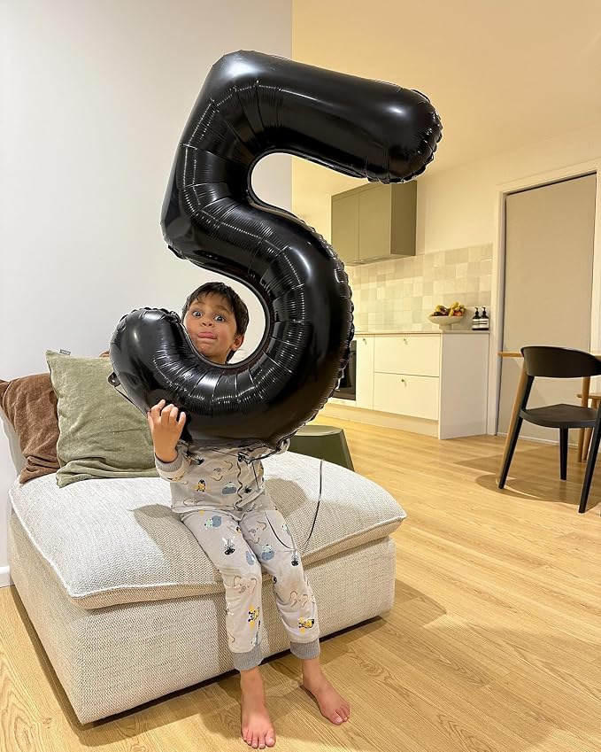 40 Inch Black Number 9 Balloon Birthday Party Decorations - Image 4
