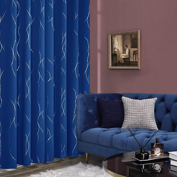 Deconovo Living Room Curtains 90 Inches Long, Thermal Insulated, Room Darkening - Image 4
